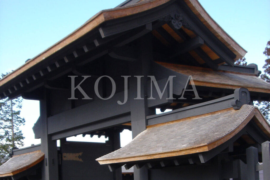 箱根関所で使用された欅材
