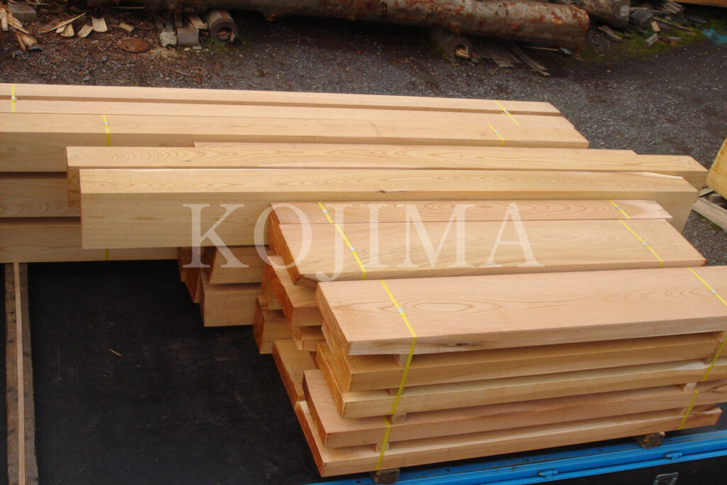 箱根関所で使用された欅材