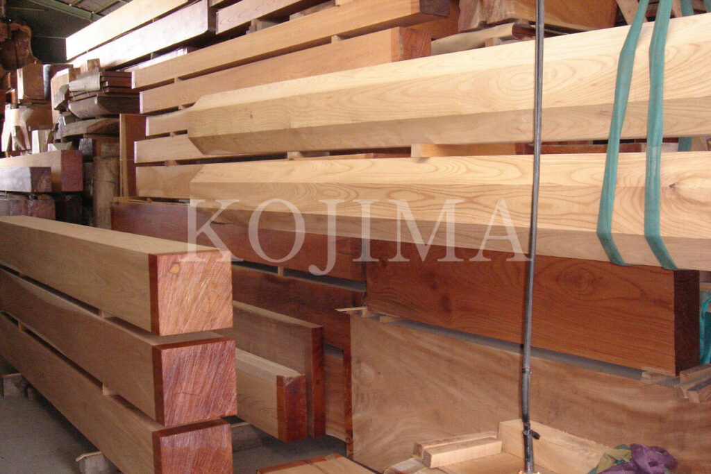社寺で使用された欅材