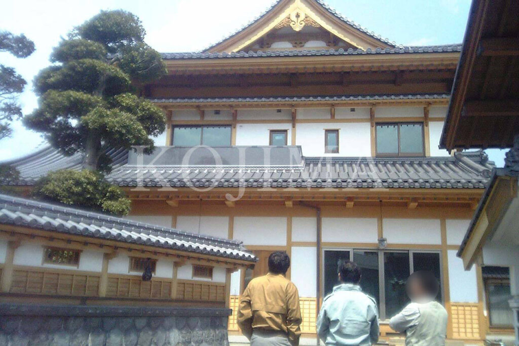 個人宅で使用された欅材