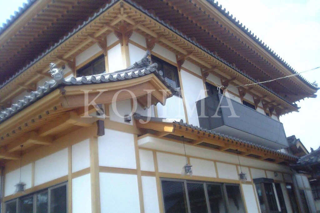 個人宅で使用された欅材