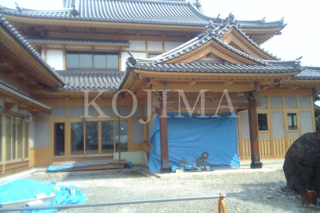 個人宅で使用された欅材
