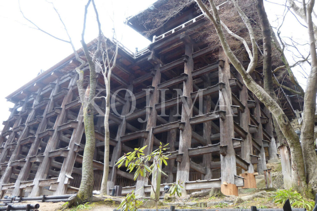 清水寺で使用された欅材