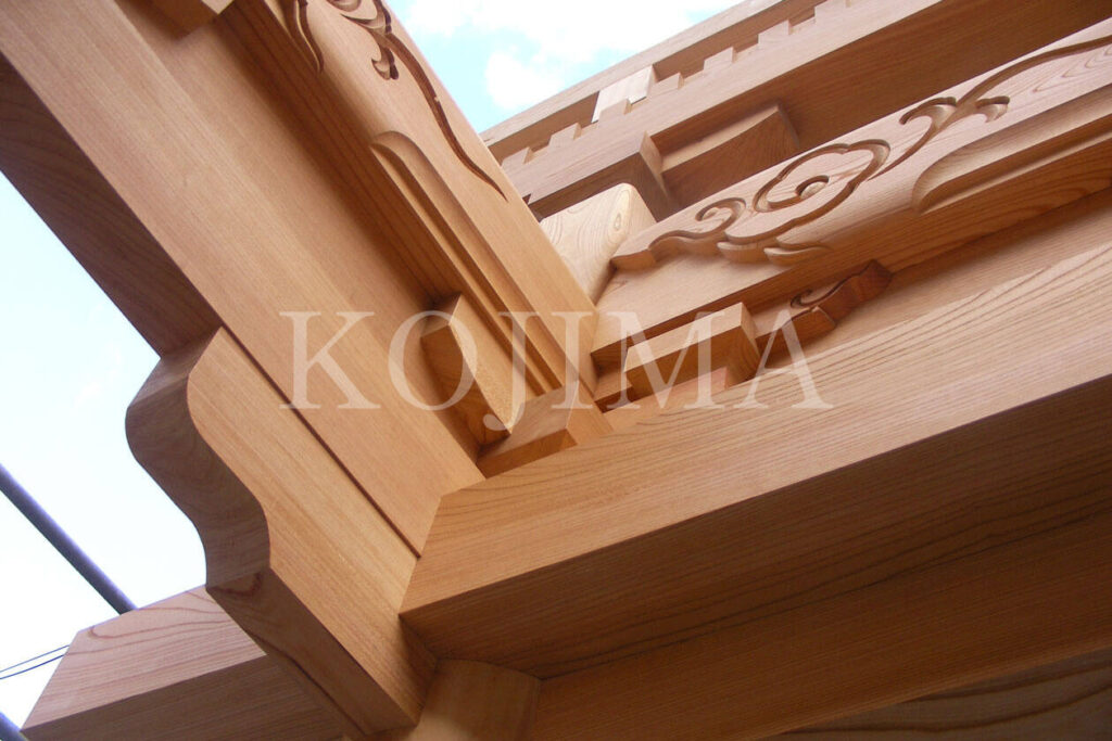 社寺で使用された欅材