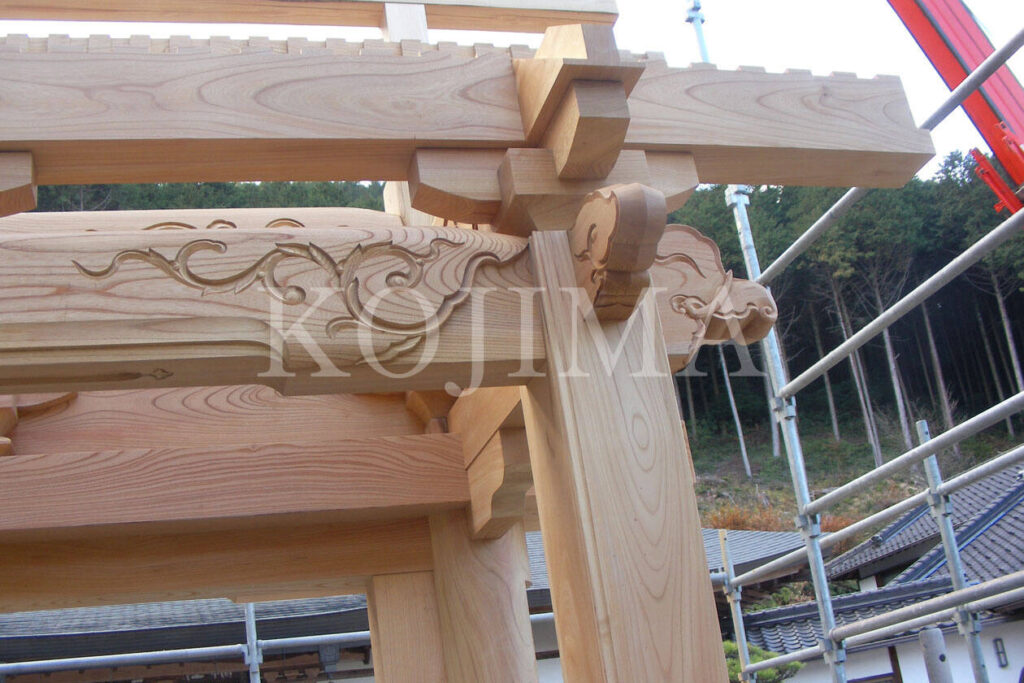 社寺で使用された欅材