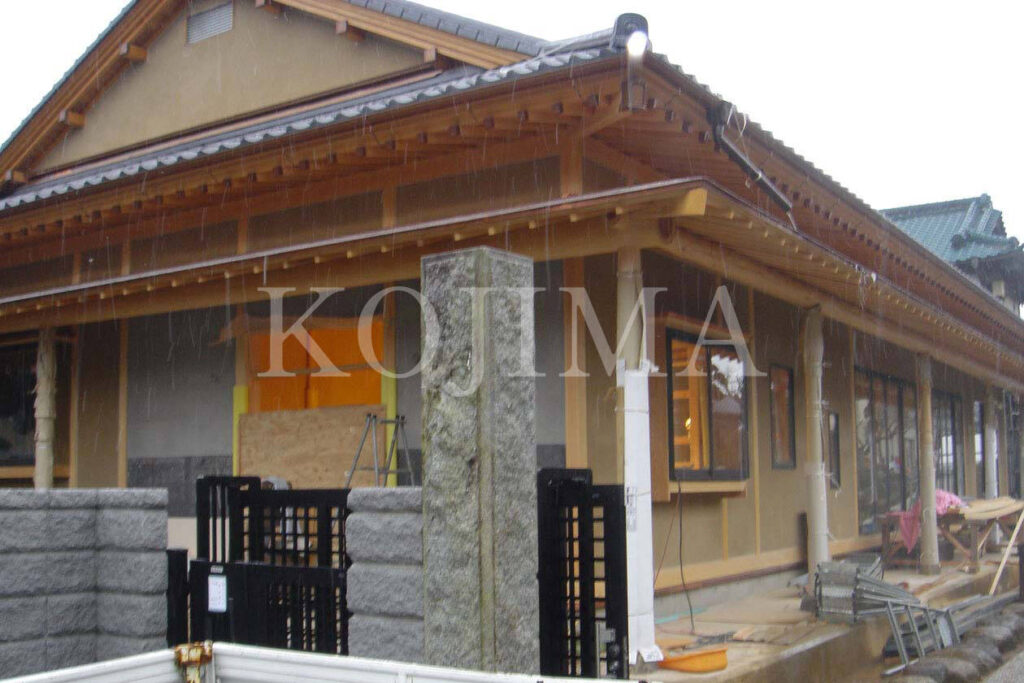 個人宅で使用された欅材
